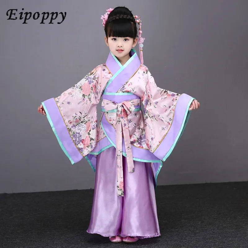 أزياء هانفو للأطفال ، ملابس الرقص الخيالية للفتيات ، زي التلاميذ ، الجديد