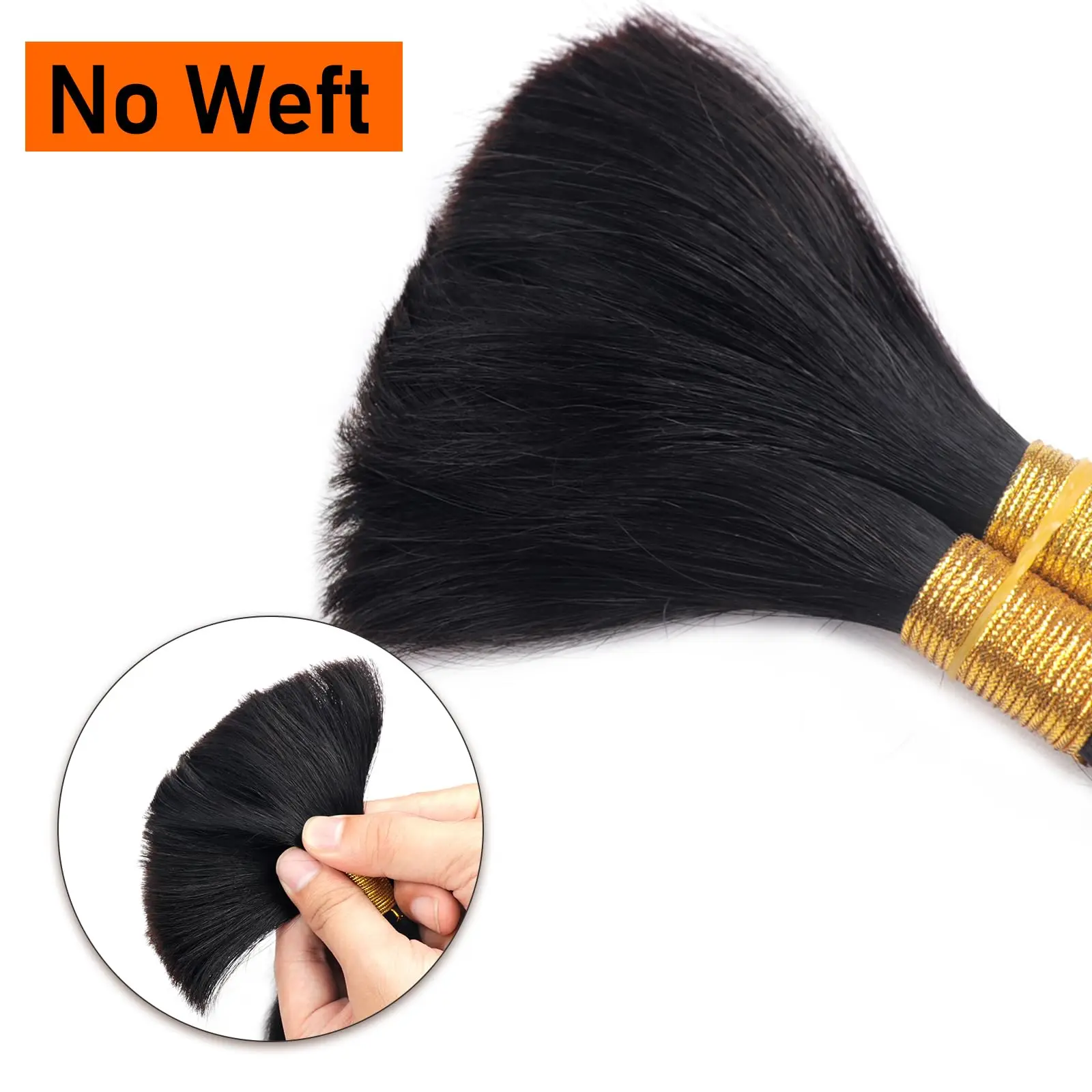 Deep Wave Bulk hair For Braiding 100g No Weft Deep Wave For Braiding Micro Faux Braiding Hair for Boho Braids Wet and Wave