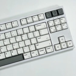 Juego de teclas XDA PBT para teclado mecánico personalizado, inglés, coreano, ruso, japonés, para Apple MAC Cherry MX