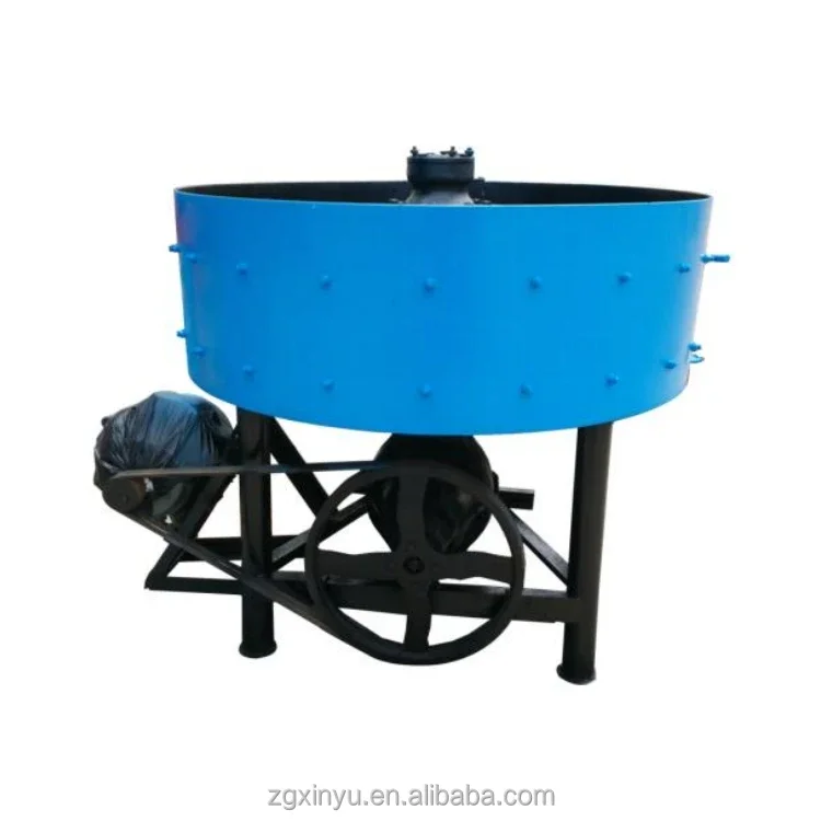 Popular high quality low investment simple and easy to operate soil and concrete JQ350 pan mixer