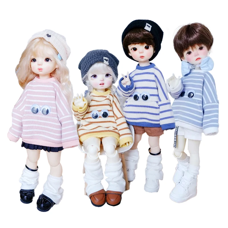 Nwe-Pull rayé et short pour BJD SD esse Butter Shoes, Manteau, Vêtements, Accessoires, Jouets, At, Big 1/6, Yosd, 1/6, 30cm