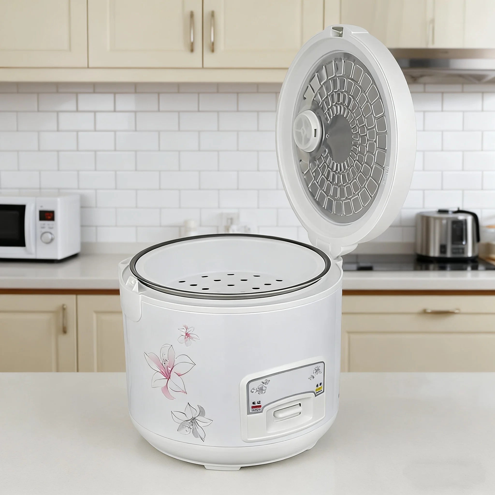 New Hot Selling Electric Plastic Multi-function Automatic Non-stick Rice Cooker with Measuring Cup for Household Commercial Use