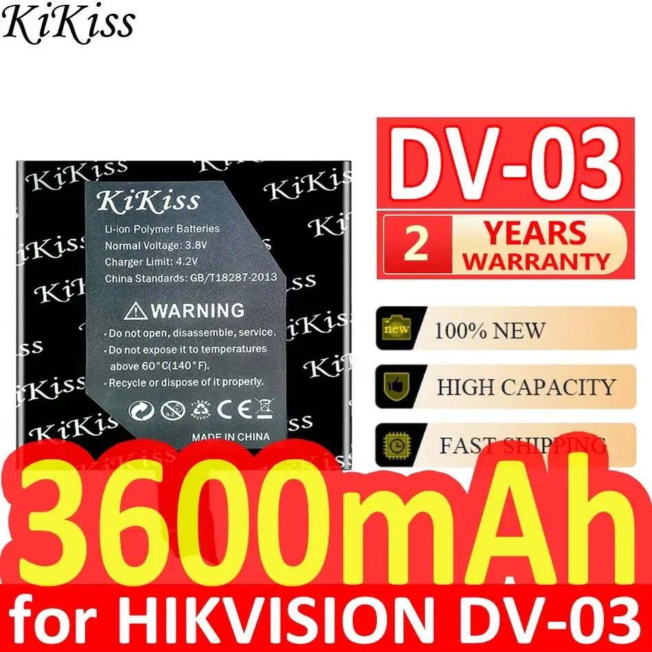 

High Compatibility Dash Cam Battery For Hikvision DV-03 3600mAh