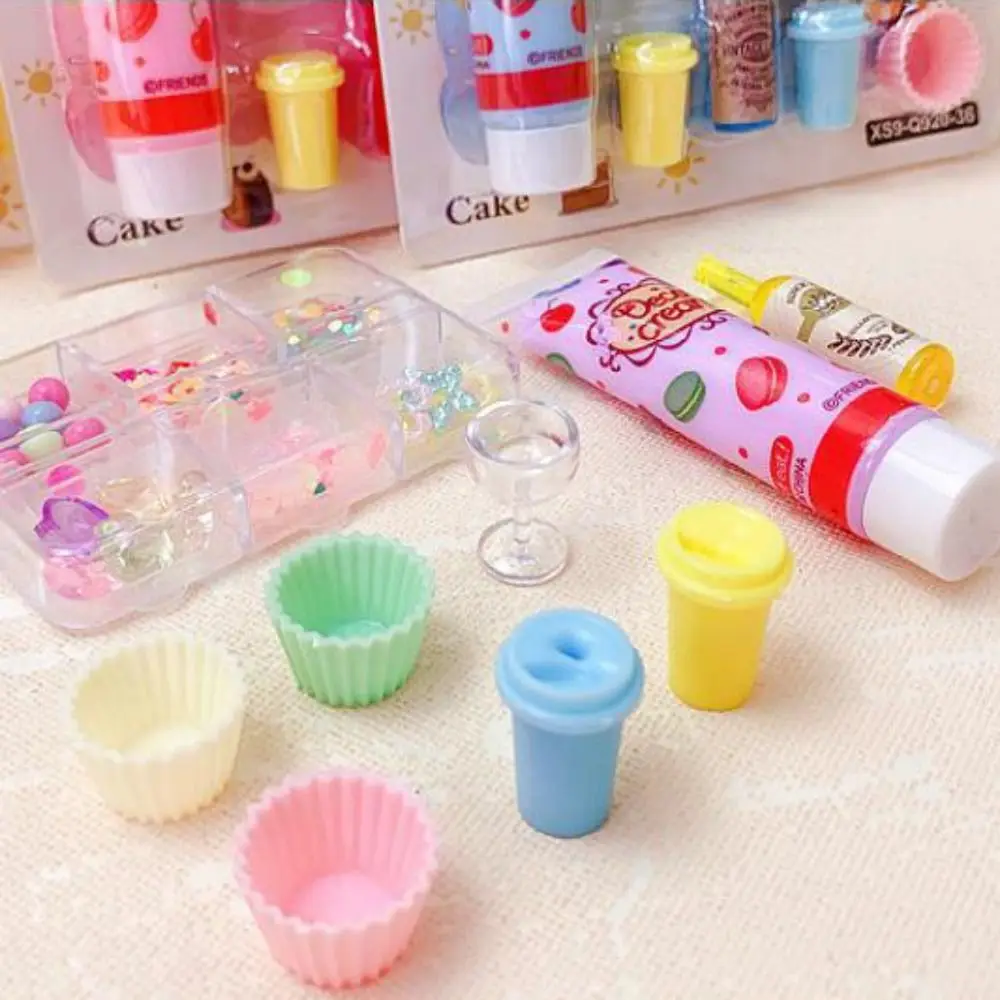 DIY Craft Toy Cream Gum Pretend Play Diy Material Simulation Cream Set leisure Entertainment DIY Handmade Set Simulation Gel