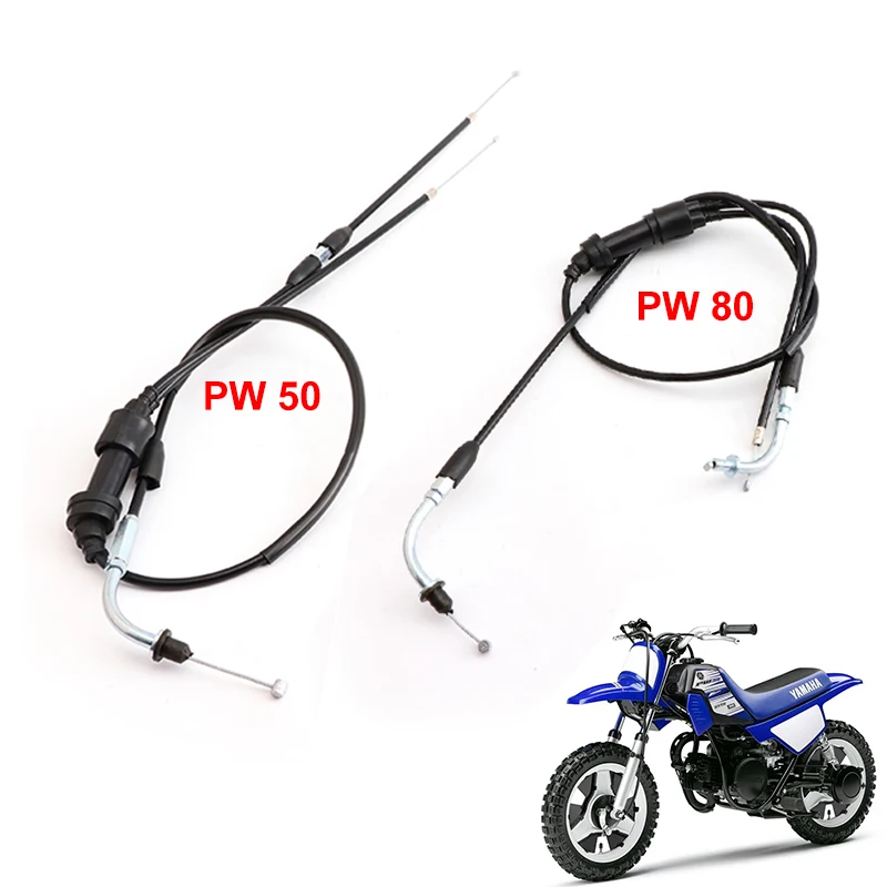 Motorcycle Throttle Cable For Yamaha PW50 PY BW80 1986-1990 PW80 1985-2007 PY50 1981-2015 PW50 Y-Zinger 1981-2009