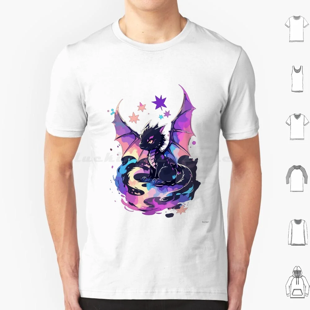 Blackmagic T Shirt Cotton Men Women Diy Print Dragon Magic Fun Chibi Fantasy Fairytale