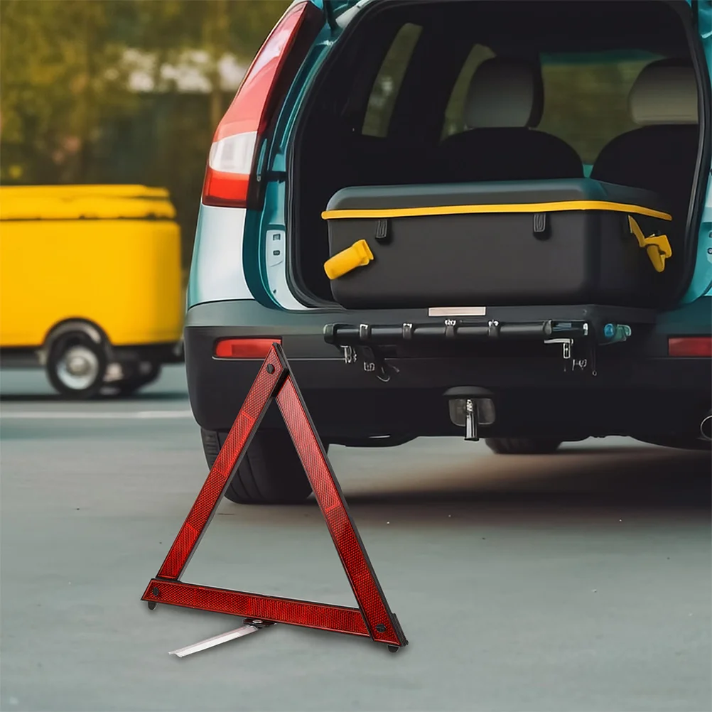 4Pcs Portable Car Triangle Warning Signs Reflective Emergency Roadside Safety Triangles Vehicle Safety Reflectors