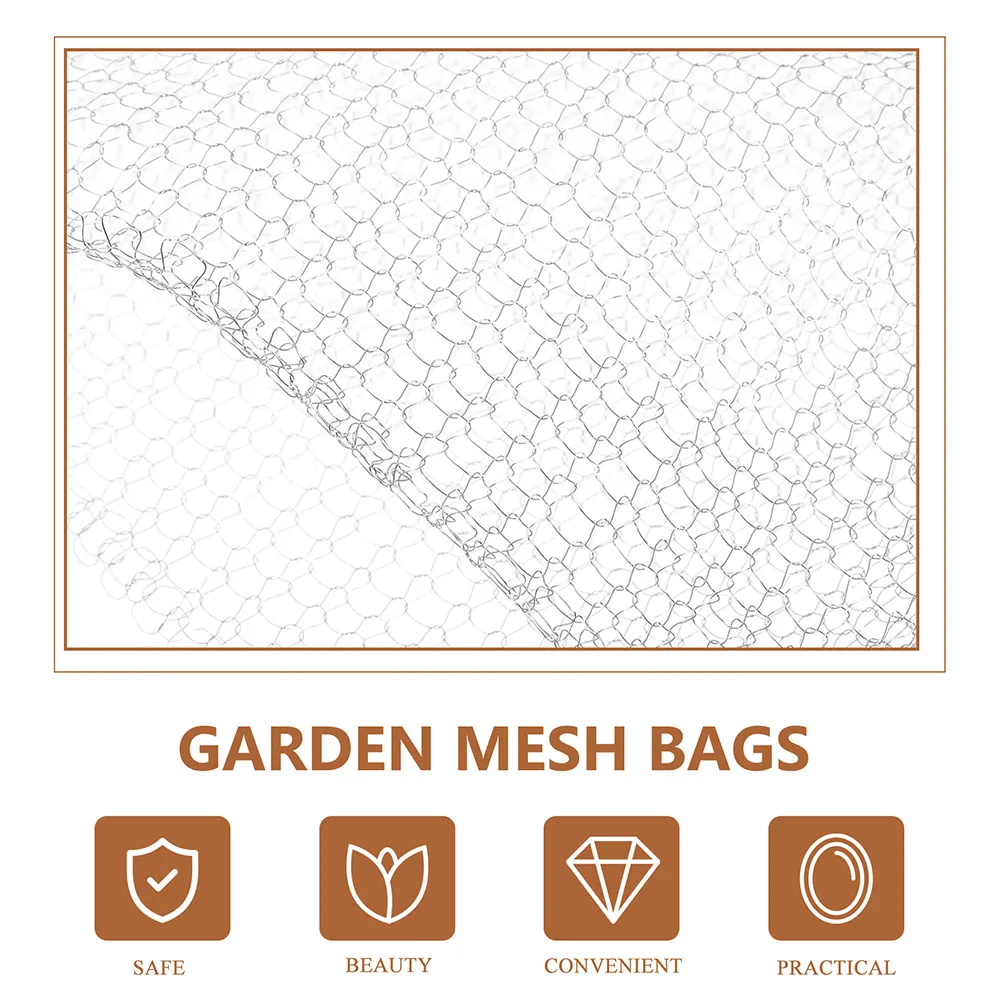 

Stainless Steel Plant Basket Breathable Root Guard Mesh for Gardens Flower Beds Vegetable Patches Gopher Wire Cages