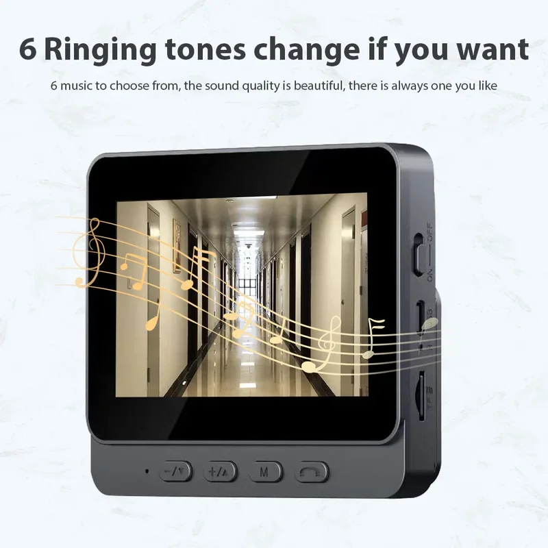 Doorbell Video Intercom Camera Inteligente Wireless Door Bell Night Vision with 4.3inch Screen for Security Smart Home Apartment