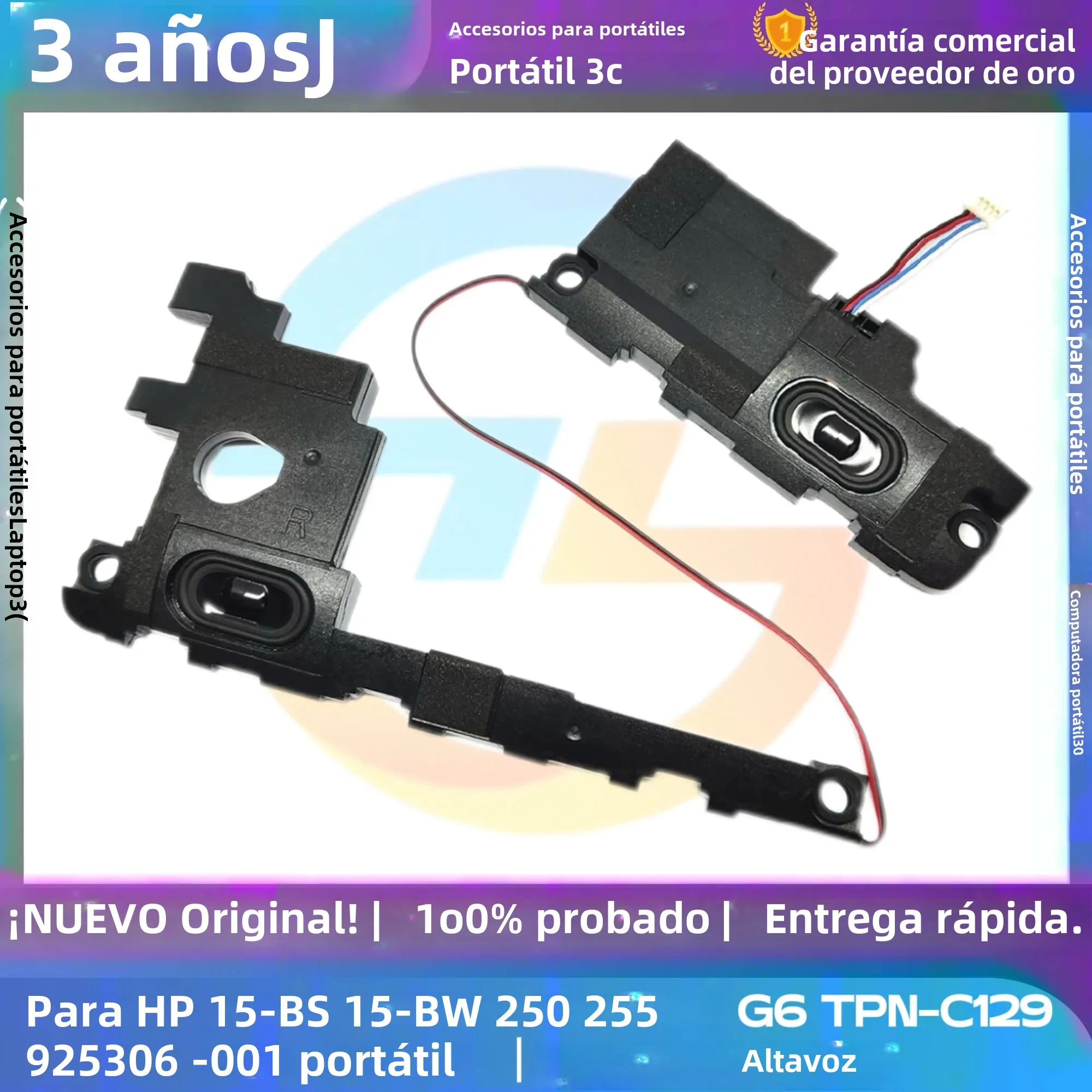 Nuevo altavoz Original y genuino para ordenador portátil HP 15-BS 15-BW 250 255 G6 TPN-C129 altavoz incorporado bocina de audio 925306 -001 PK23000VN00