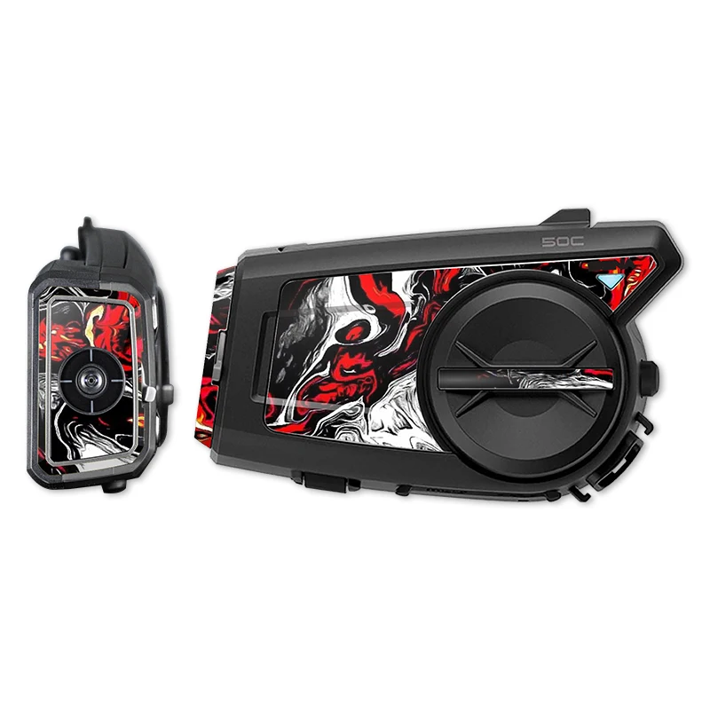 Used For SENA 50C Motorcycle Earphone Colorful Decoration Decals Protection Stickers Multiple choices
