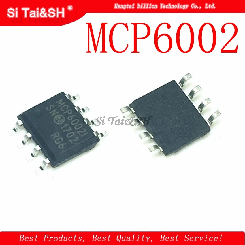 10pcs/lot MCP6002T-I/SN MCP6002