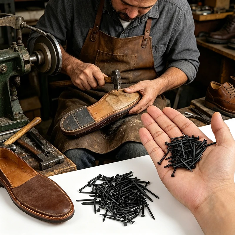 Shoe studs, made of carbon steel, sole repair accessories, available in 10mm, 13mm, 16mm, 19mm, 22mm and 25mm