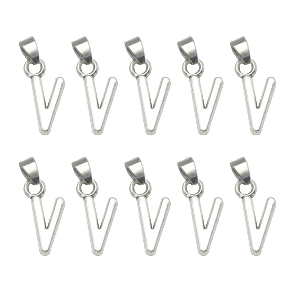

20pcs Letter Necklace Pendant Diy Jewelry Making Charm Alloy European American Style Charms Necklace Bracelet Keychain