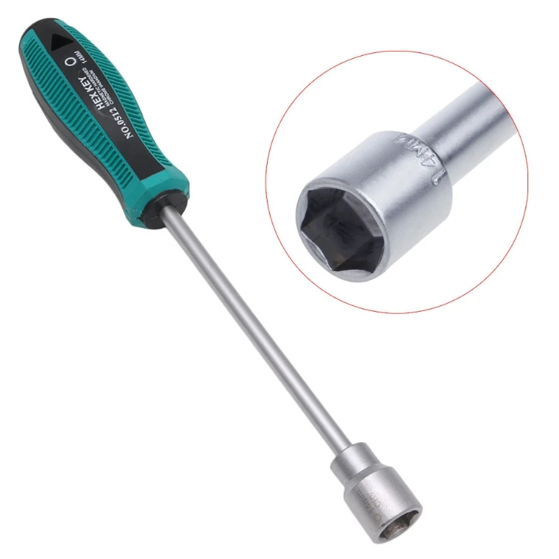 Metal Socket Driver Wrench Screwdriver Hex Nut Key Nutdriver Hand Tool full size suit home improvement tools