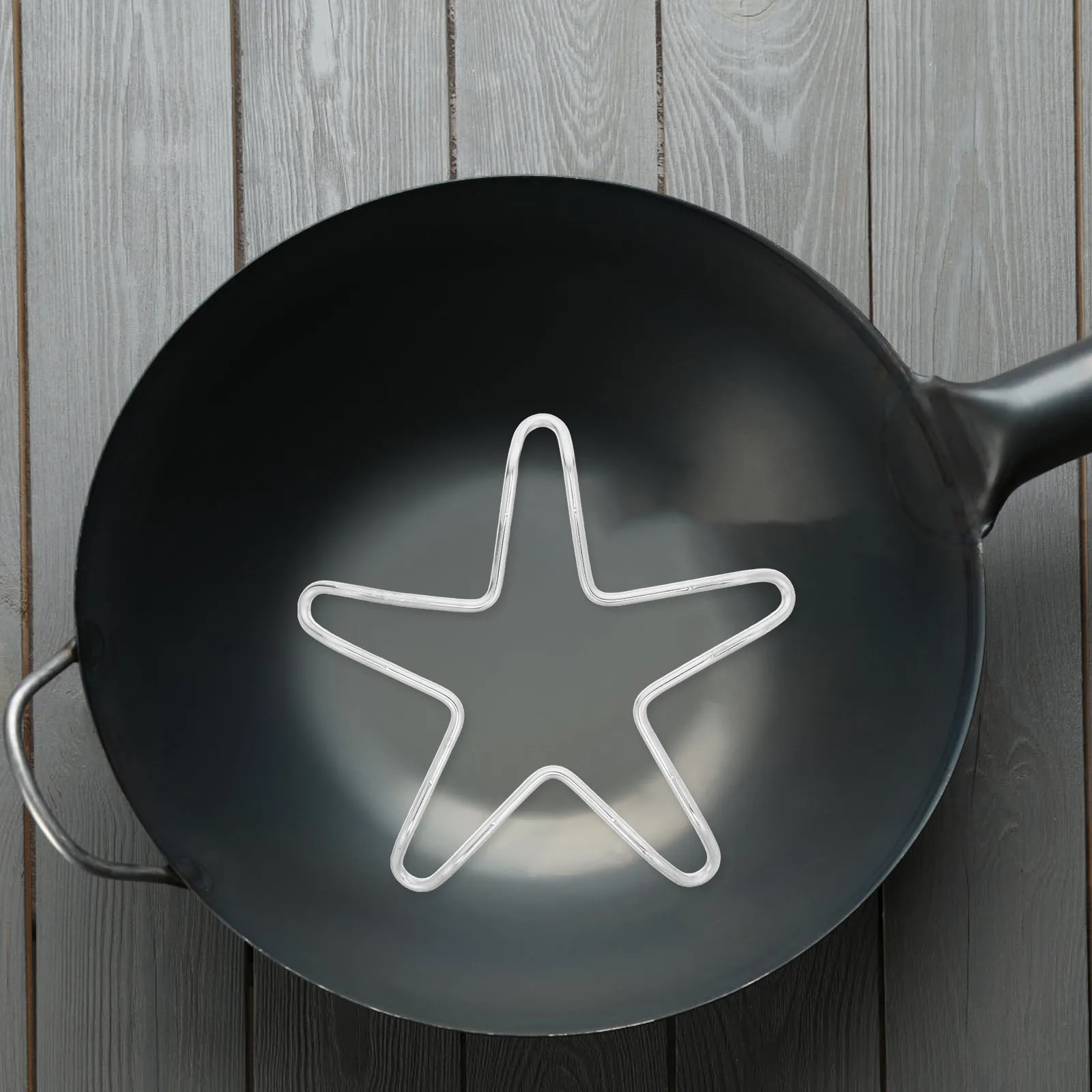 

Stainless Steel Gas Stove Stand Star Shaped Heat Resistant Oil Proof Non Slip Skid Resistant Rust Free Easy Cleaning