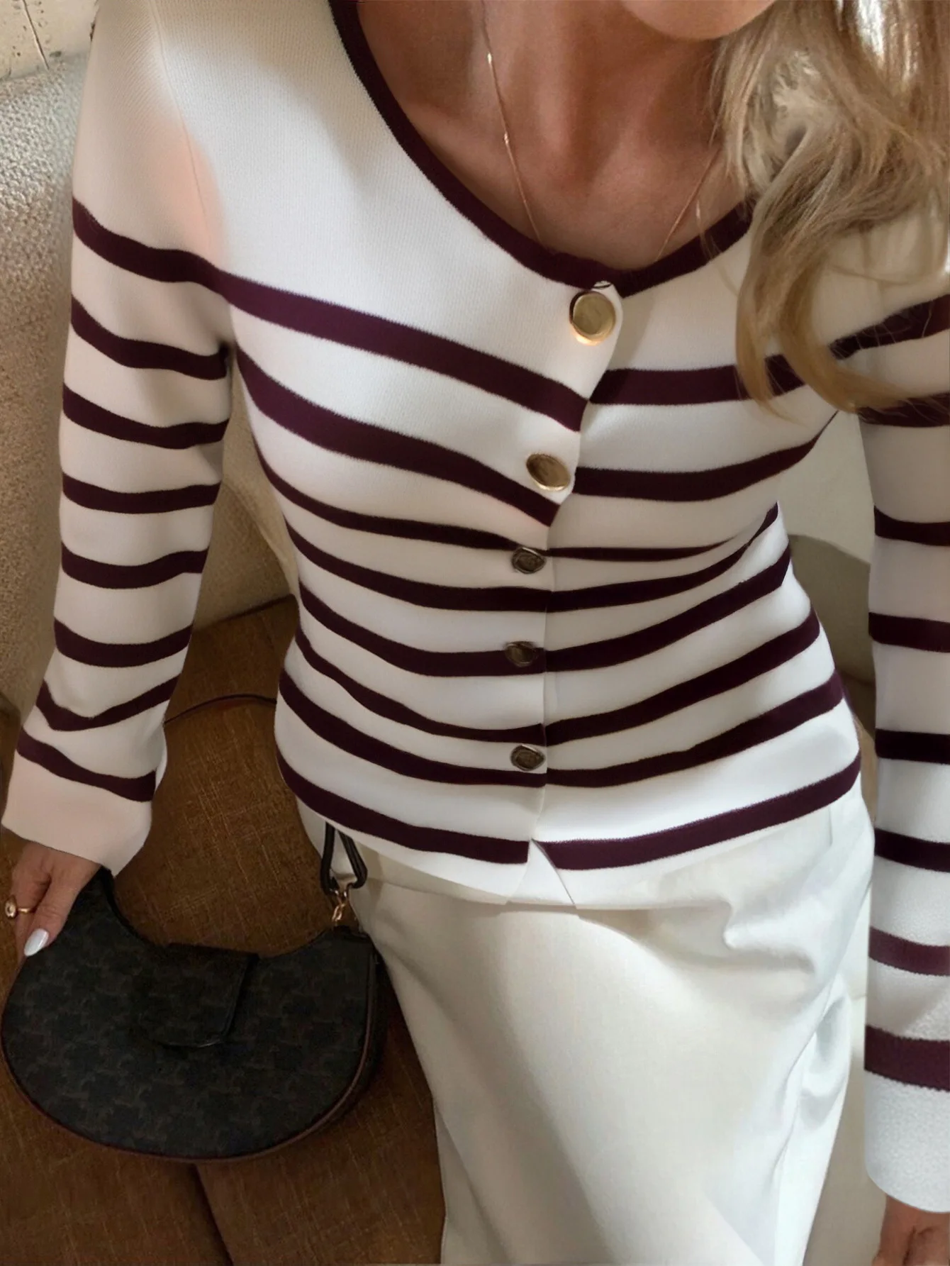 

2025 Striped Long-Sleeved Vest Women's T-Shirt Clothes Woman Clothing Top Women Basic All-Match Tops Female Casual Tee Sexy