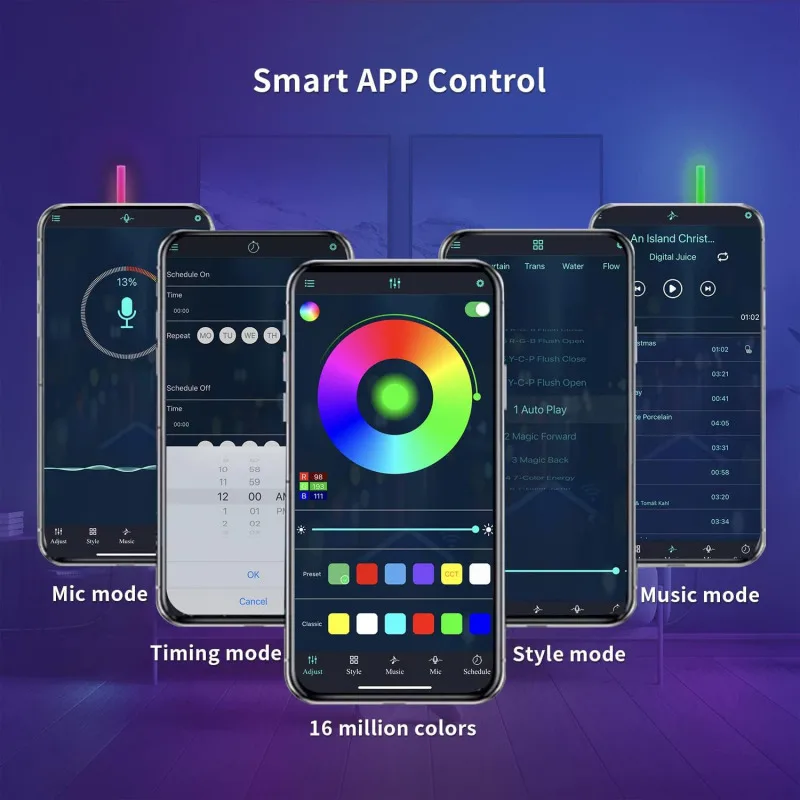 Ambient Wall Light Remote Control Atmosphere Light Illusion Corner Light RGB Colorful Fill Light Decoration Pickup Rhythm Lights