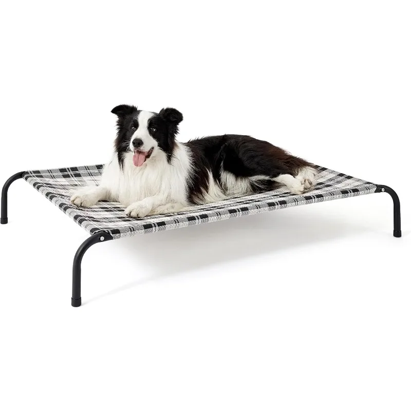 XL Elevated Outdoor Dog Bed - Raised Dog Cots Beds for Extra Large Dogs, Portable Indoor & Outdoor Pet