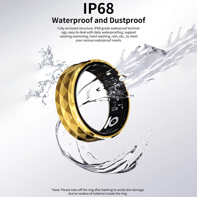 Mode Smart Ringe Aluminium legierung Sport Schlaf Übung Bewegungs überwachung wasserdichte Gesundheit Fitness Tracker Ringe