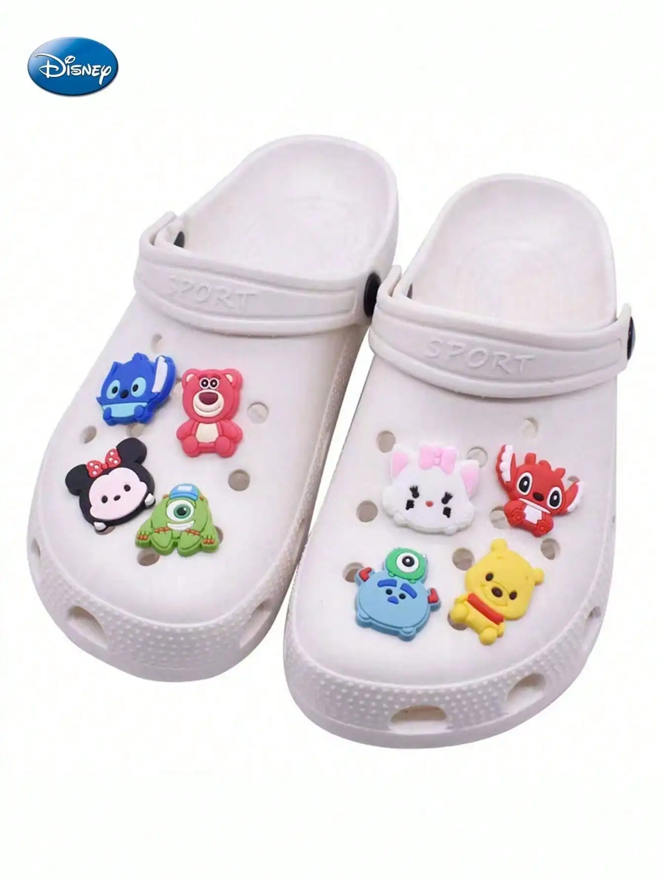 

1SET Disney Officially License Cute Cartoon Disney Characters Fashion Accessories for Women Shoe Charms