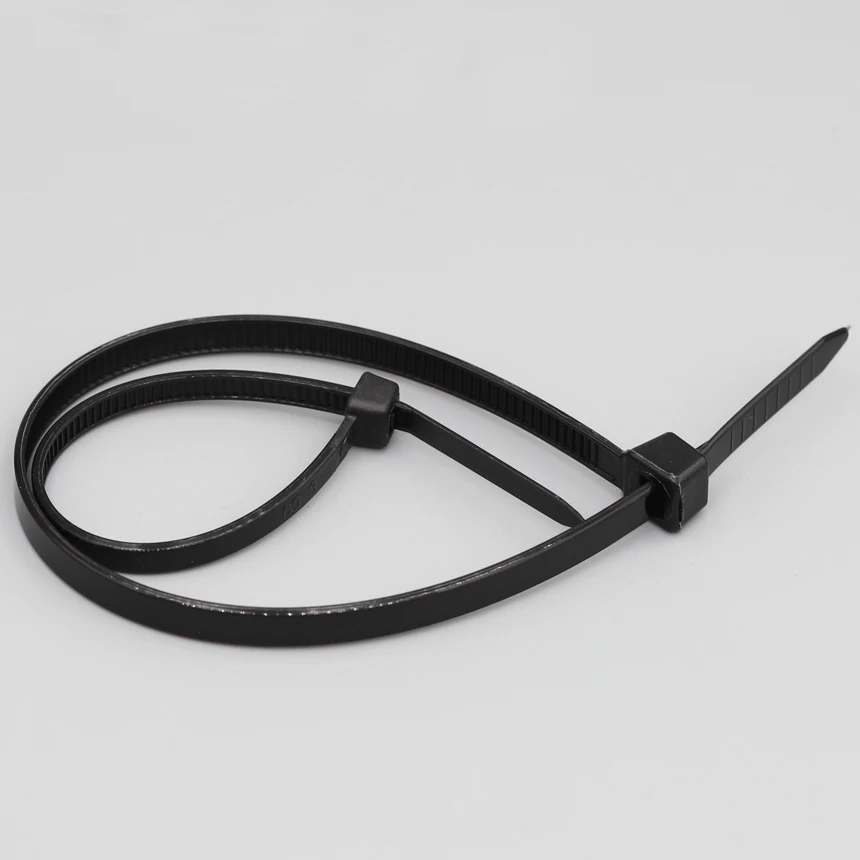 8*200/250/300/350/400/450/500/550mm 7.6mm Width Black White Self-Lock Nylon Plastic Strap Wrap Ziptie Fasten Zip Ties Cable Tie