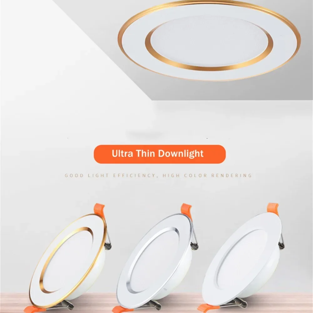 

Modern LED Downlight 5W 7W 12W 15W Spot lights Recessed Round LED Ceiling Lamp AC220V-240V Indoor Lighting Warm White Cold White