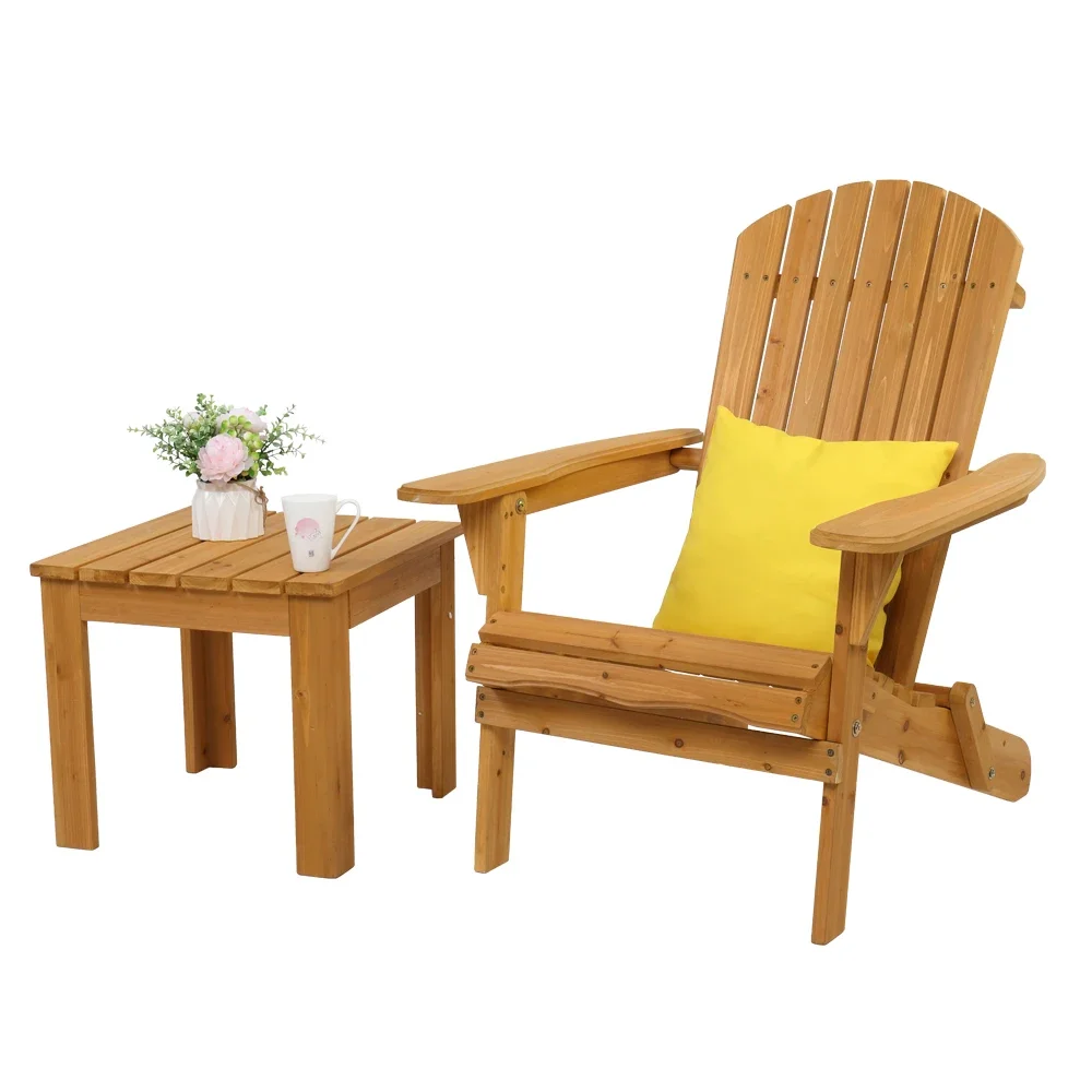 

Wooden Square Side End Table Patio Coffee Bistro Table Indoor Outdoor Natural