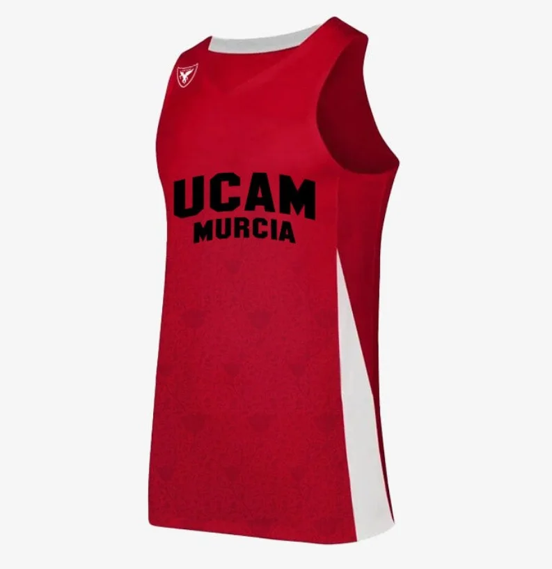 2026 New Hot UCAM Murcia Basketball Suit, Quick Drying Breathable Sleeveless Shirt, Family Parent-child Outfit