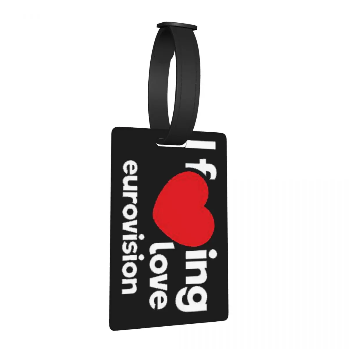 

Я люблю Евровидение - веселковый узор, багажные бирки, аксессуары для чемодана, дорожный багаж, посадочная бирка, держатель этикетки, идентификационное имя, адрес