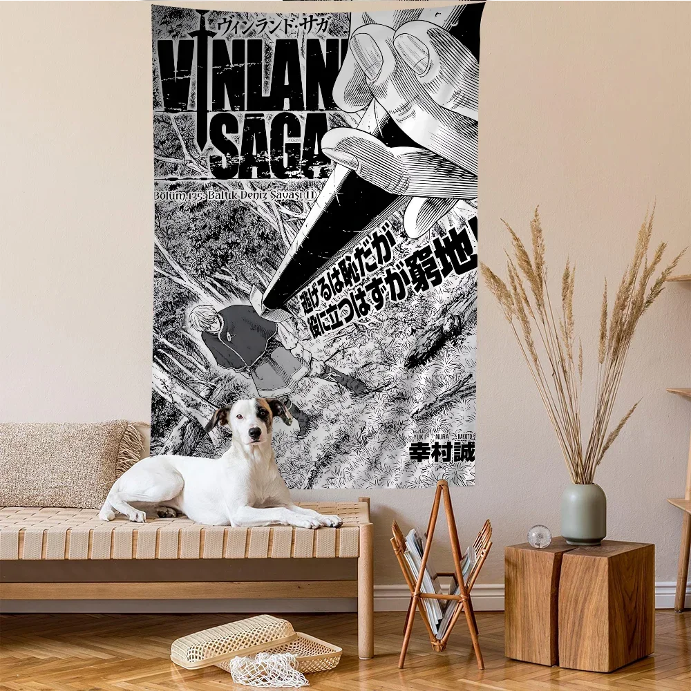 Vinland Saga Anime Tapestry, Cool Manga Wall Art, Tarot Hippie