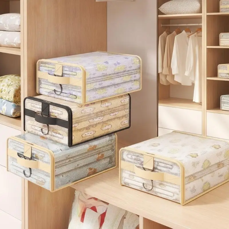Multi Purpose Mesh Storage Bag With Zipper Closure For Bedding Clothing Shoes Makeup Laundry Supplies