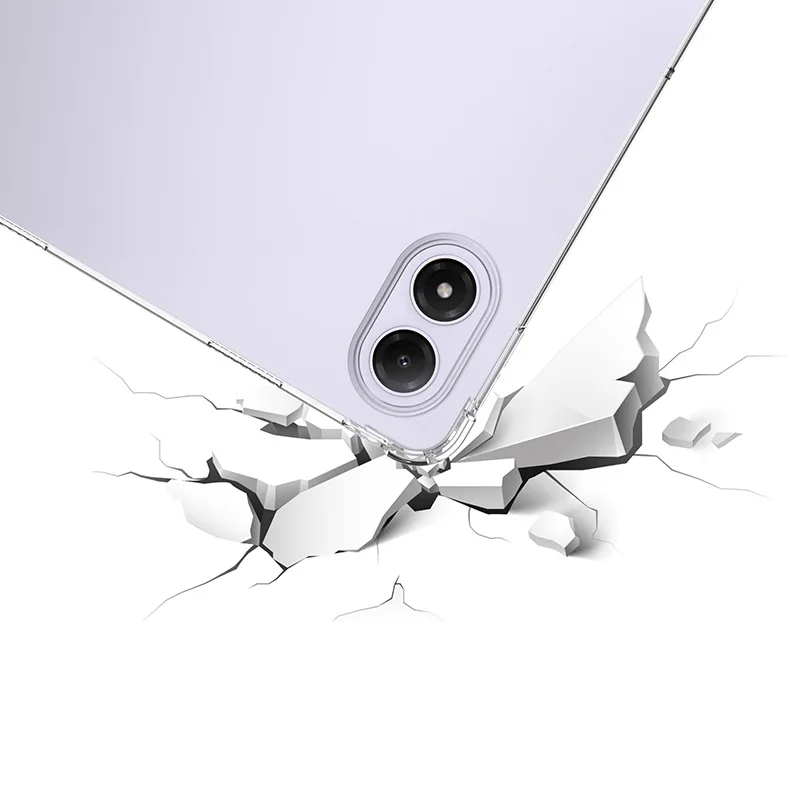 Capa de TPU Macia para Redmi Pad 2 Pro 12.1 polegadas 2025, Capa Transparente, Capa de Silicone para Tablet