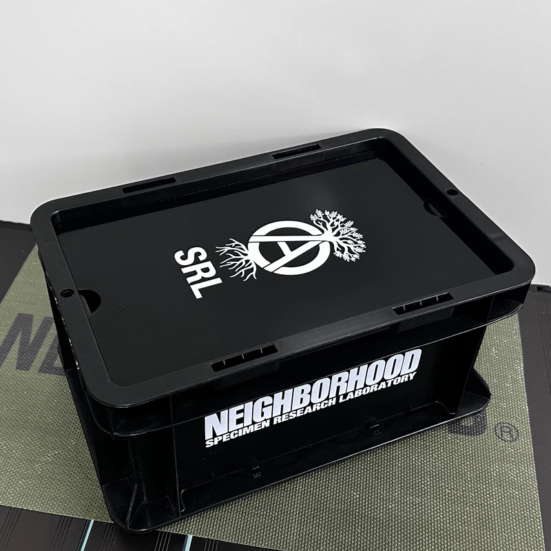 NBHD industrial wind office desktop storage box hand-made ornaments with cover blackened storage box