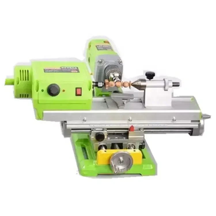 

Multi-function Manual Lathe High Cost Performance Mini Round Bead Machine High Precision Woodworking Lathes Brake Bench Drills