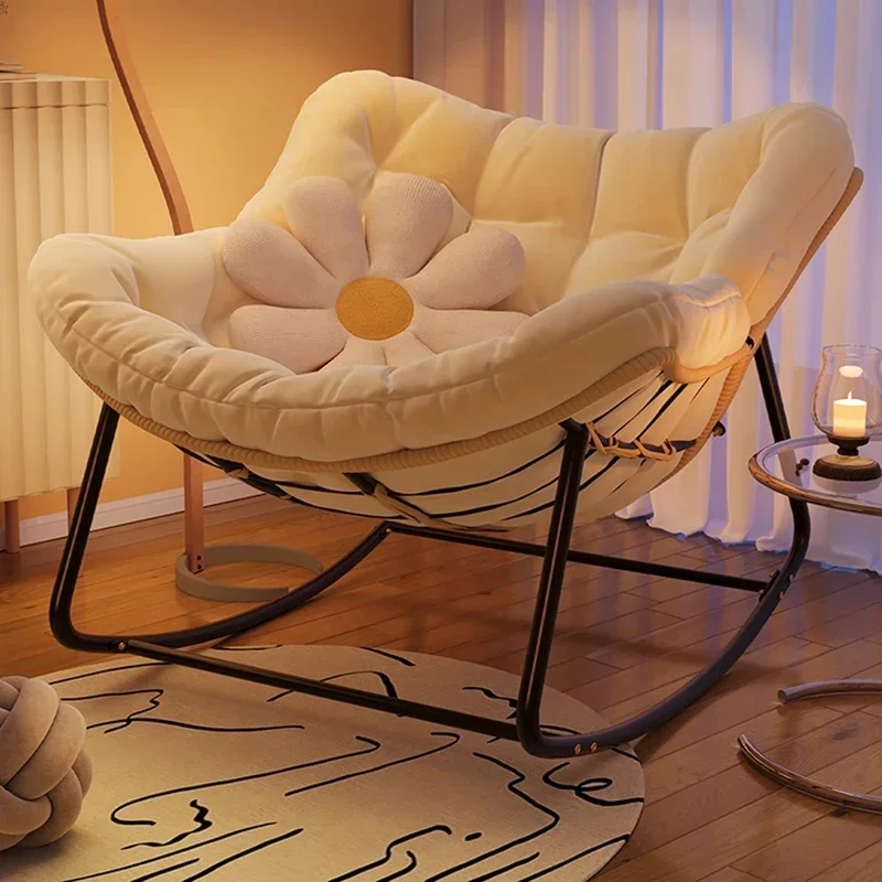 Sillas relajantes para sala de estar, mecedoras, tocador sexual, sofá nórdico, cómodas y ergonómicas, muebles de salón
