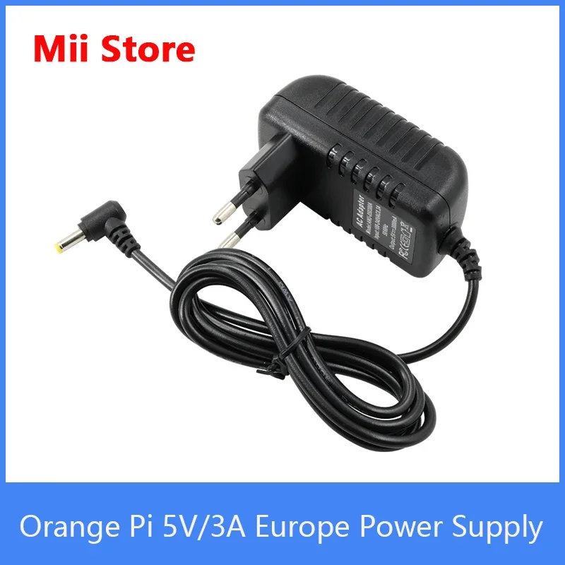 Orange Pi 5V/3A Europe Power Adapter for AC power into DC for Orange Pi New mini Pc Power