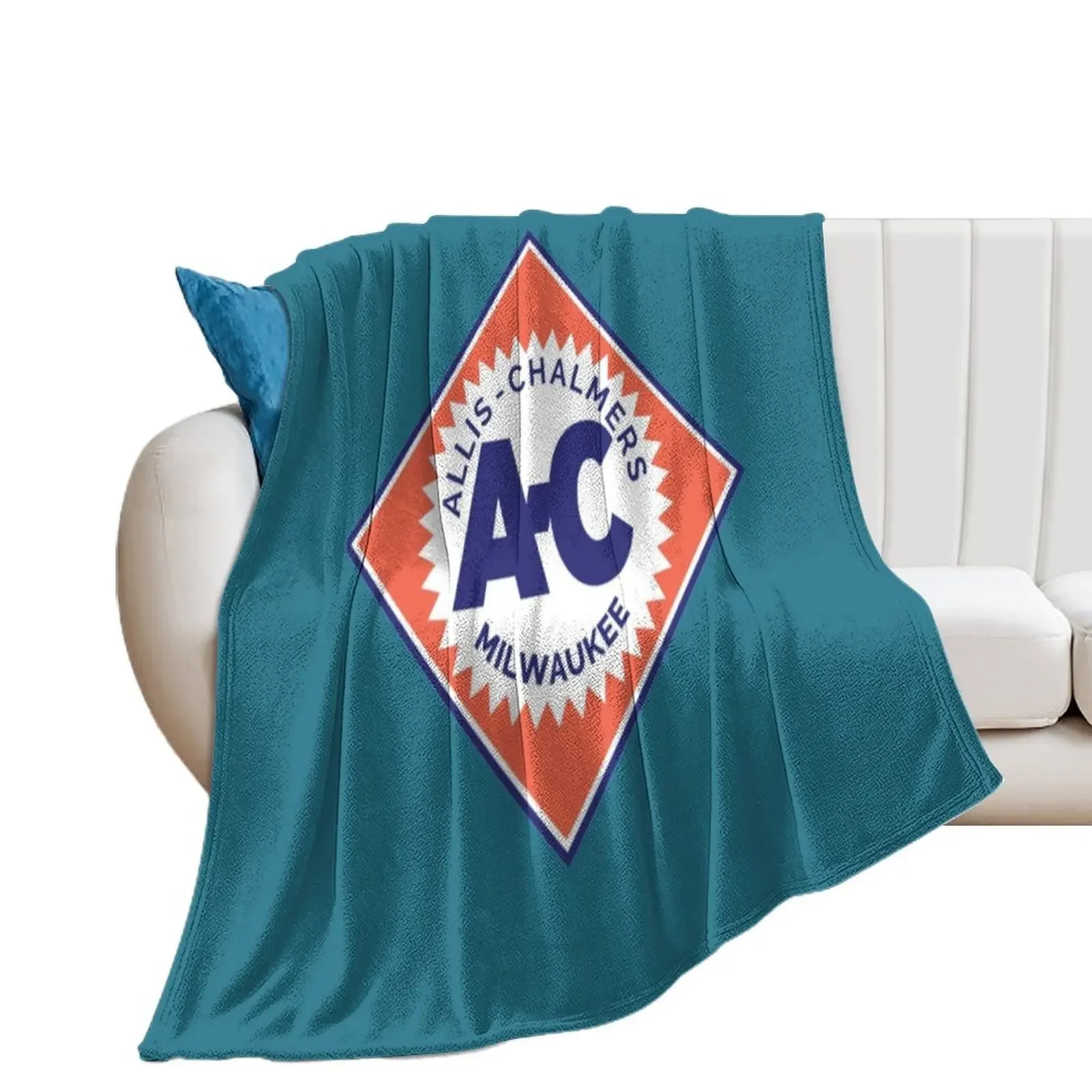 

Allis Chalmers retro diamond logo 1919 Throw Blanket Thermal Retros Blankets