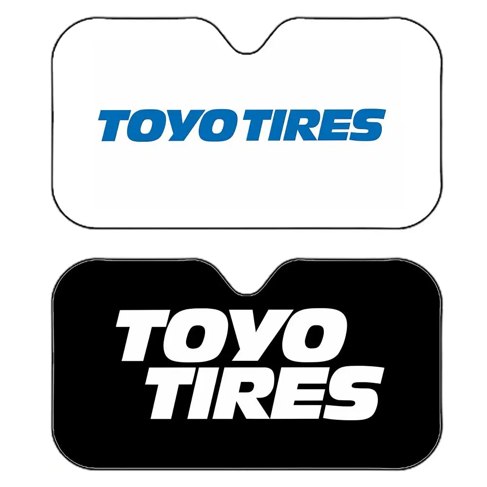 

Casual Reliable T-TOYO T-TIRES Sun Visor Reflective Car Windshield Sun Visor Anti-UV Heat Insulation Reusable Sun Shade