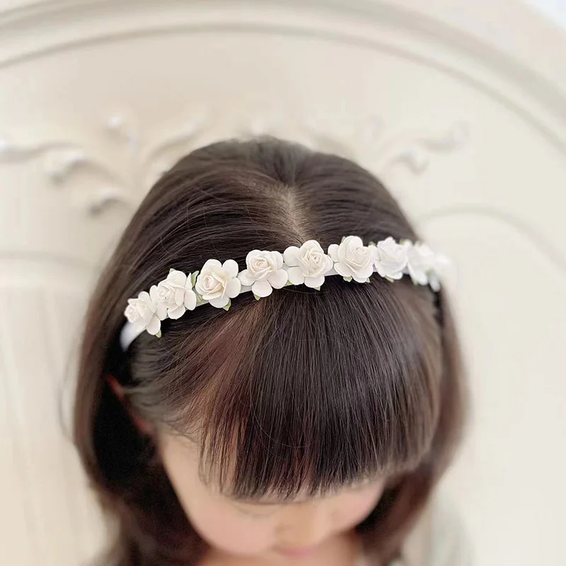 White Dusty Pink Girl Headband  Alice band Headband