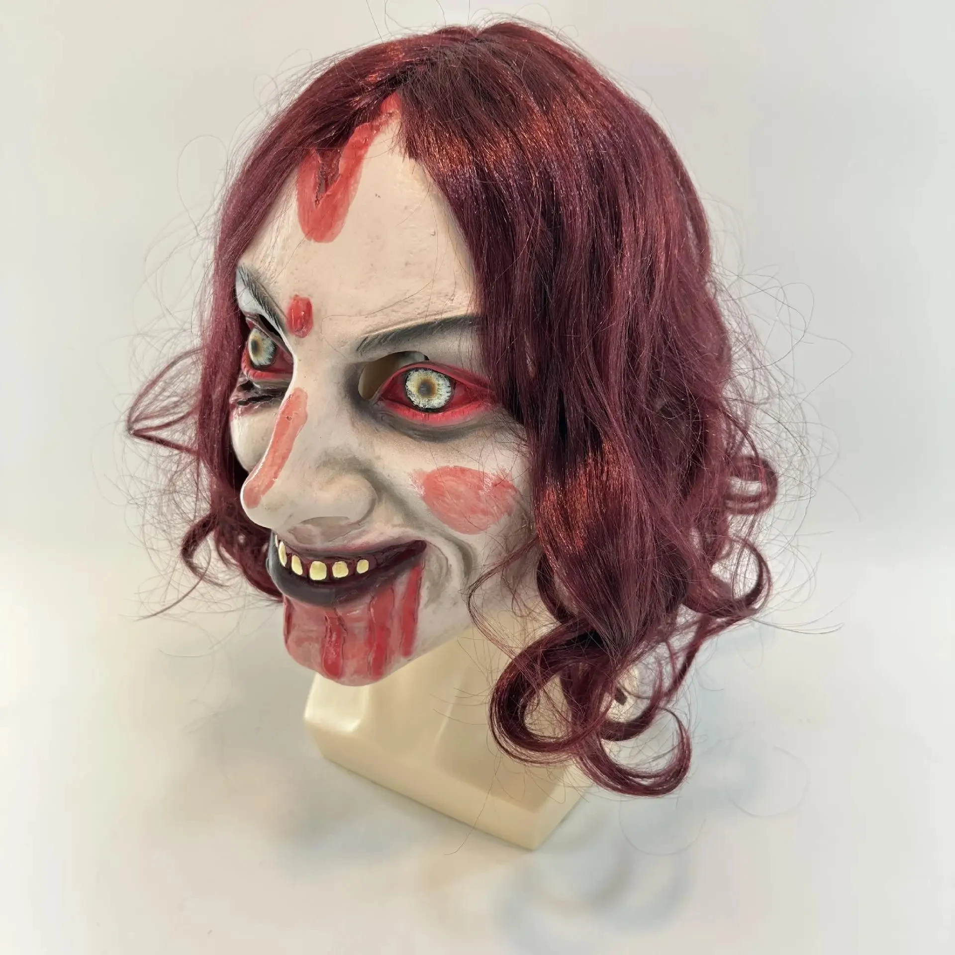 Movie Evil Dead Rise Mask Rave Horror Killer Cosplay Toys Halloween Scary Latex Helmet Full Face Headgear Bloody Creepy Ghose