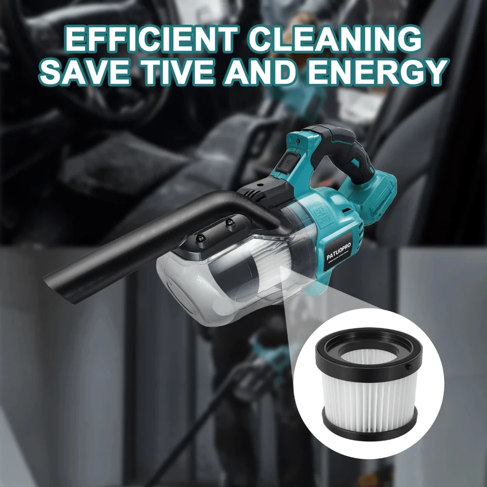 PATUOPRO 1PC Elemento filtrante per aspirapolvere Cordless Accessori per aspirapolvere portatili Filtro di ricambio Parte per utensili elettrici