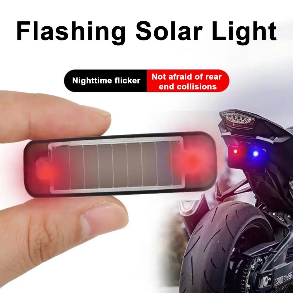 Mini Solar Warning Light High Lumens Super Bright Waterproof LED Wireless Warning Light Bike Tail Light Solar Flashing Lights