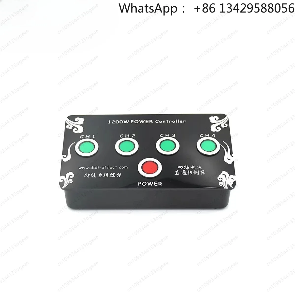 KM-Single Trigger Pull Box Dj Stage Light Controller 4 Channels Mini Power Controller with Red Soloflash Button Effect Console