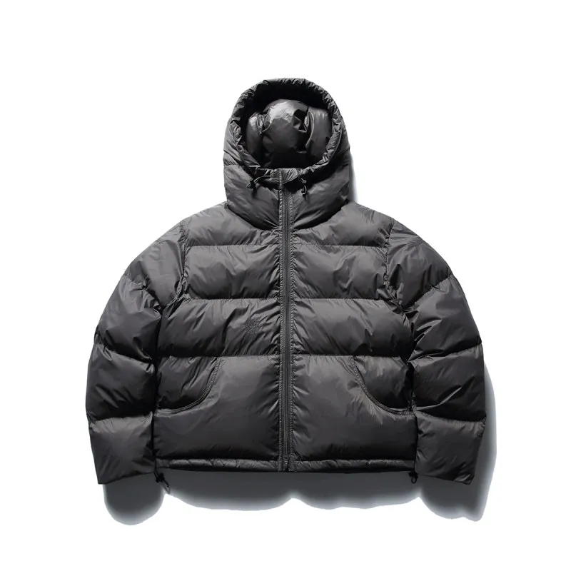 

Winter Thiened Embroidered Hooded ort Bread Jaet ex Loose Fit Warm Cotton Padded Coat Youth Faion American Sle