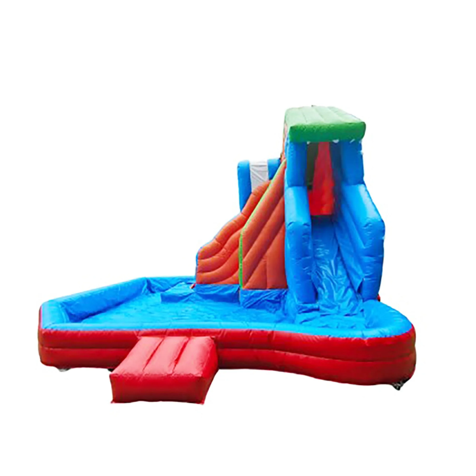 Commercial Indoor Grade Triple Slide Water Park Outdoor Hot-Selling Bounce House Castle Jumping Kids' Fun Inflatable Waterslide