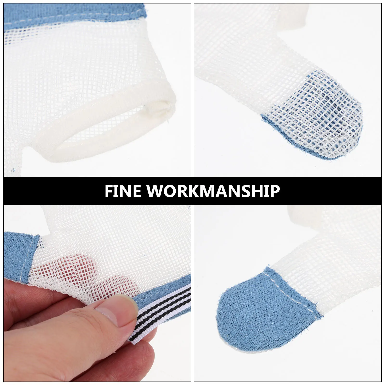 

2Pairs AntiBitingGloves MSize RandomColor BabyFingerProtectors StopThumbSucking KidsTools NoShrinkage Breathable SummerFriendly