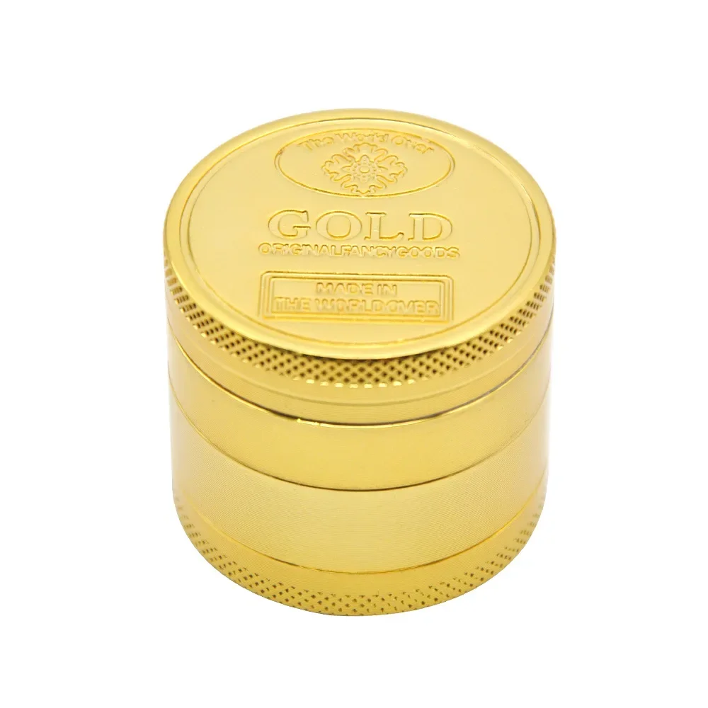 4 Layer 40mm Zinc Alloy Herbal Herb Mills Grinder for Smoking Manual Metal Herbal Crusher Tobacco Cutting Smoke Accessories