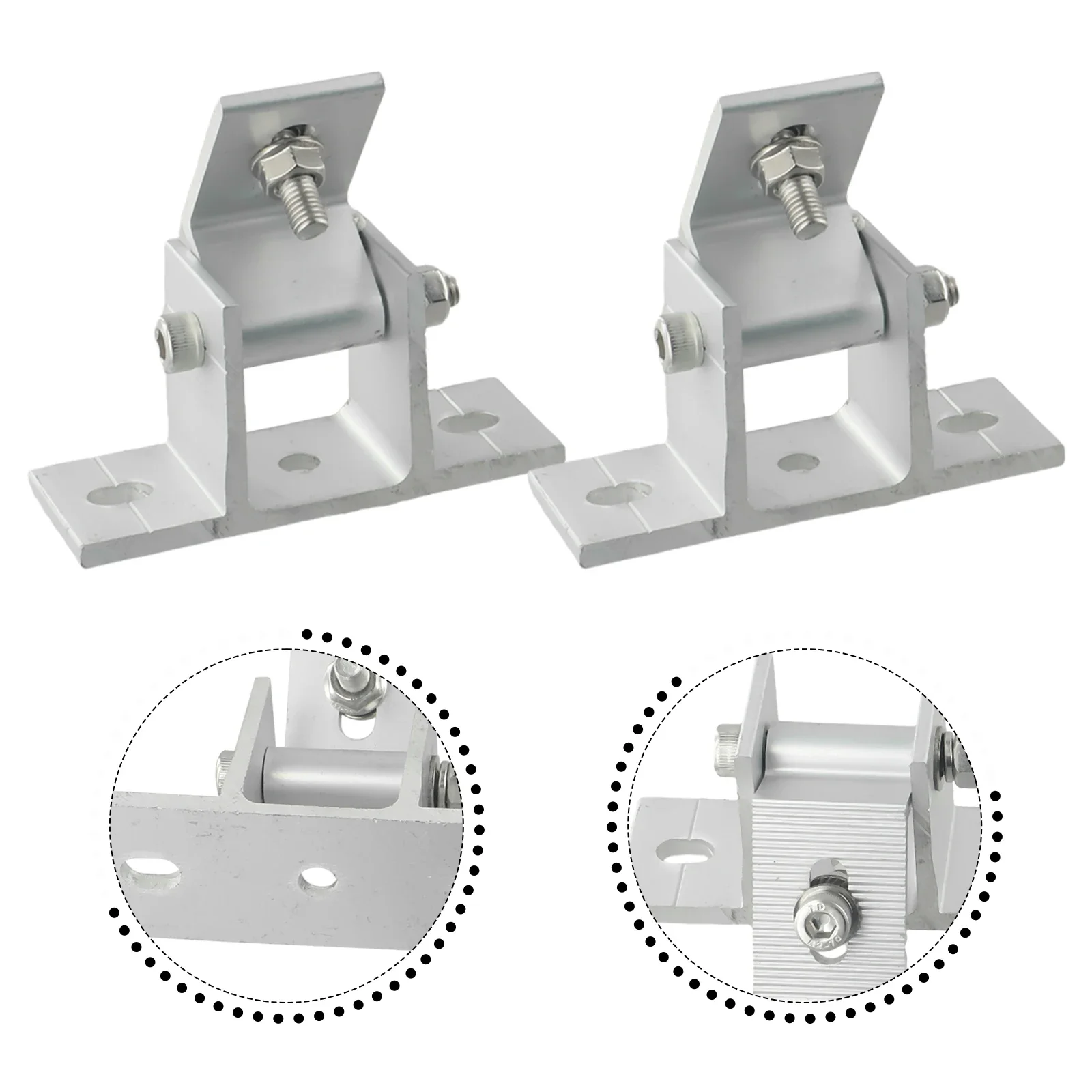 Solar Panel Rotatable Elevation With Angle Bracket Roof Mounting Attachment Adjustable Aluminum Alloy Mount For Solar Systems