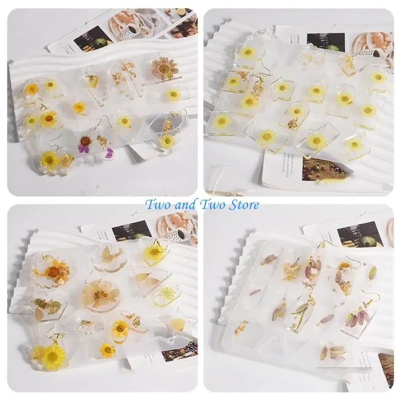HX6F Epoxy Casting Silicone Mould for DIY Crystal Pendant Jewelry Making